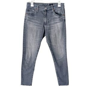 Adriano Goldschmied Jeans Women's 29R AG The Farrah High Rise Skinny Pearl Gray